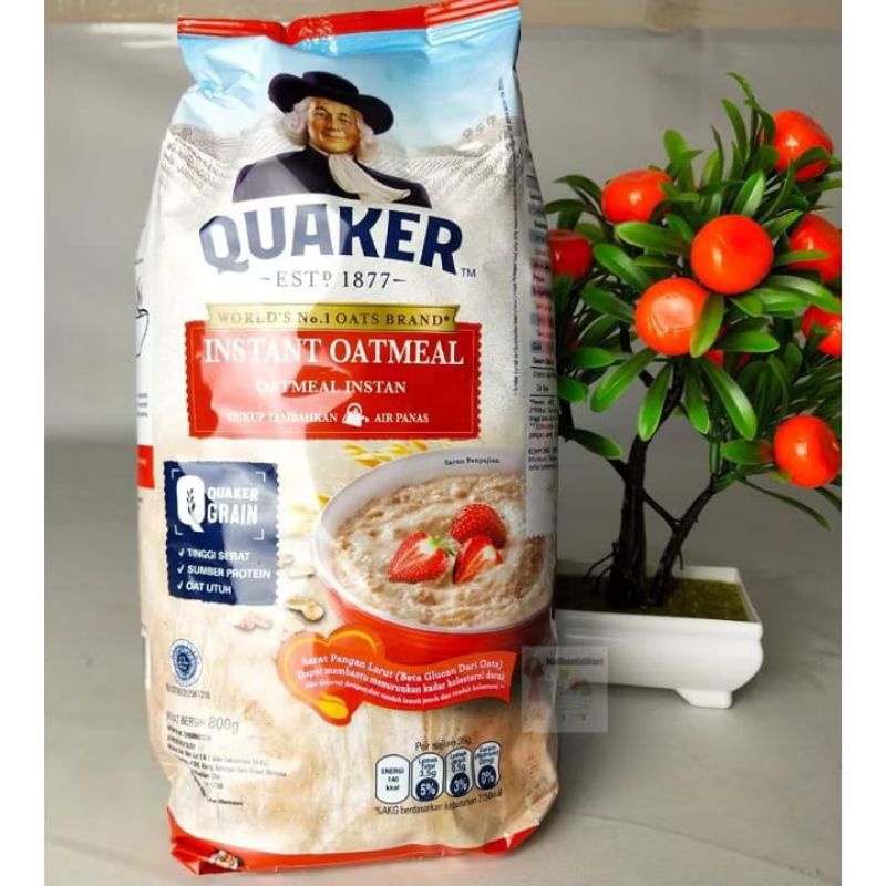 

TERMURAH QUAKER INSTAN OATMEAL 800gr EXP AMAN!!!