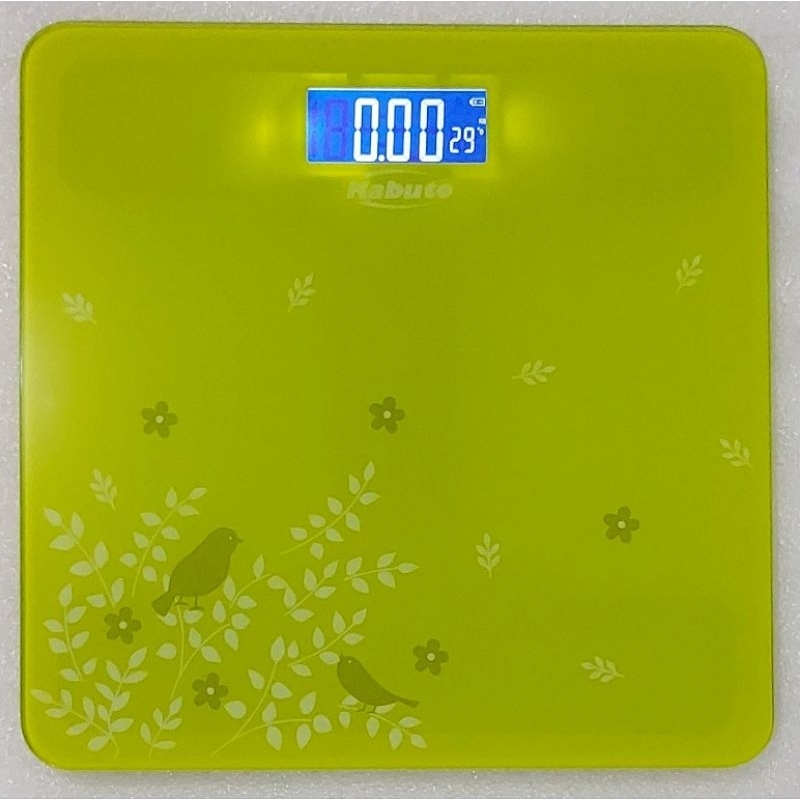 Timbangan Badan Digital KABUTO EB 8018 Ukuran 30x30cm dan Tebal Kaca 6mm Gratis 2 Biji Battery AAA