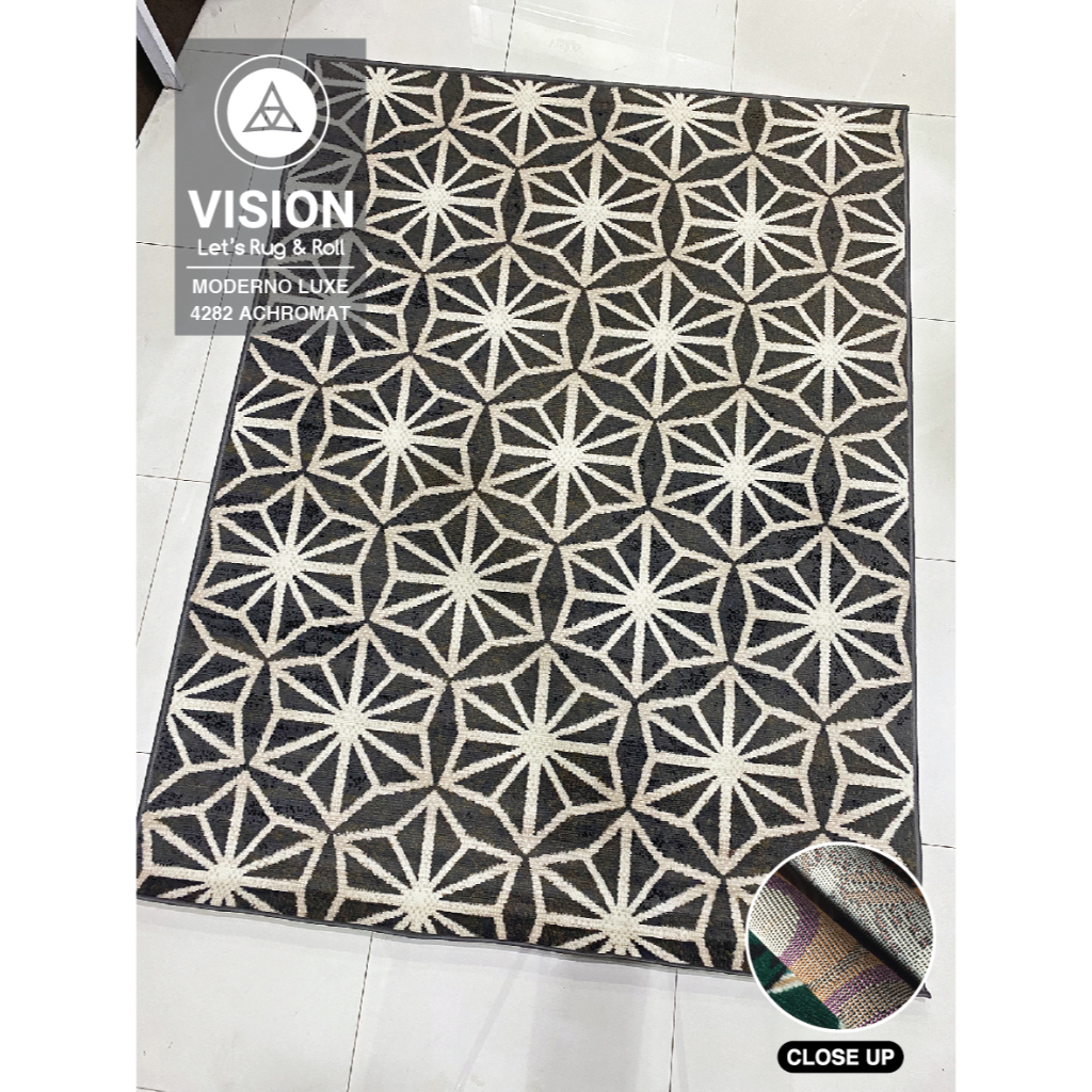 Karpet Lokal Moderno LUXE 160 x 210 cm 4282 Achromat