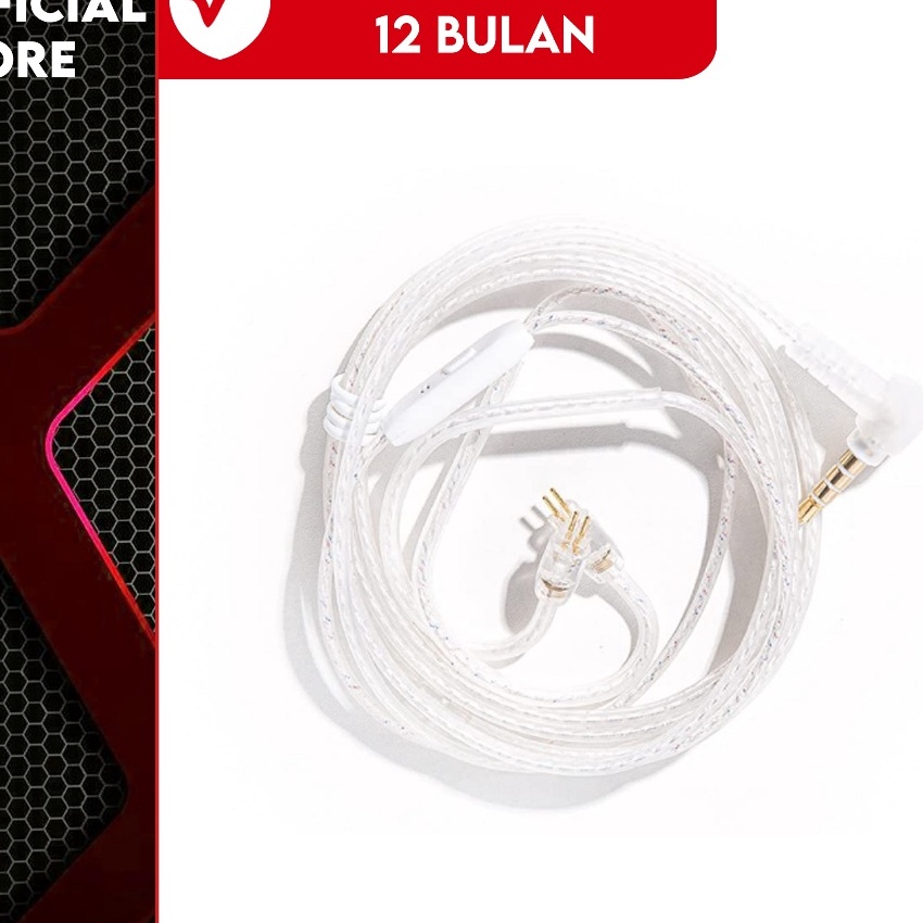 Pilihan Jy PJ2 Sier Cable with Mic Kabel KZ Zsn pro x edx zs3 zst zst pro zst x kabel edx az9 kz zex