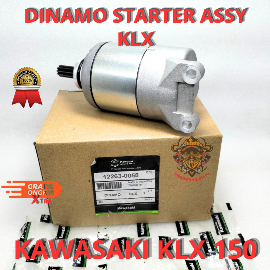 DINAMO STARTER KAWASAKI KLX DINAMO KLX ASLI ORIGINAL KAWASAKI