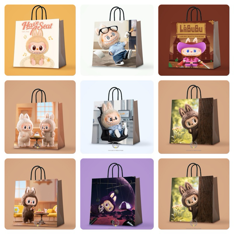 

Paperbag Custom Labubu Goodie Bag Ulang Tahun Anak Tas Kado Tas Kertas Hampers Birthday