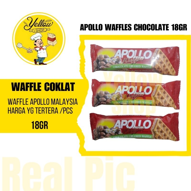 

Apollo Waffles Chocolate 18g | wafflw coklat