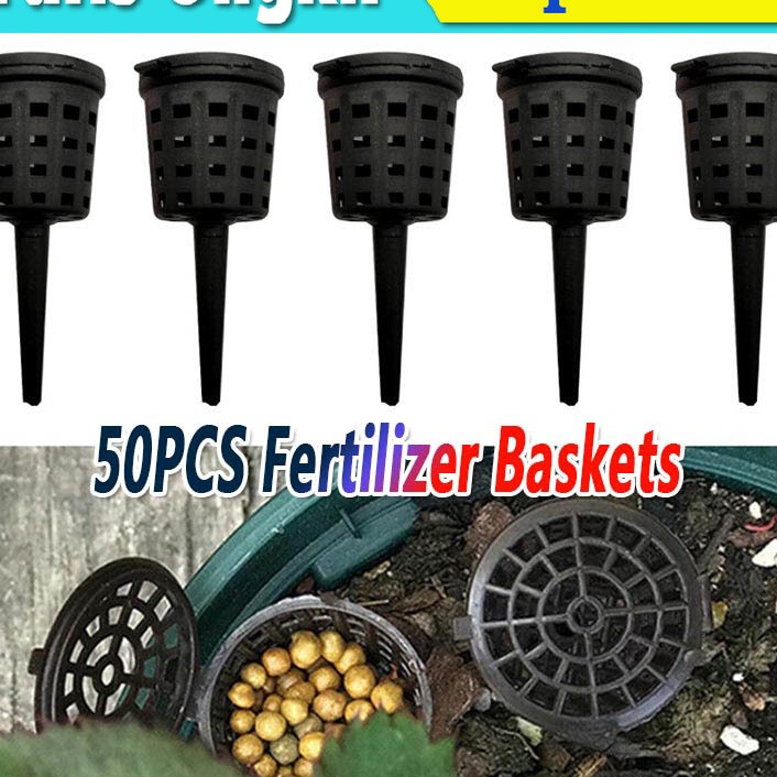 Gila 5pcs tempat pupuk dekastar bonsai keranjang pupuk pot pupuk
