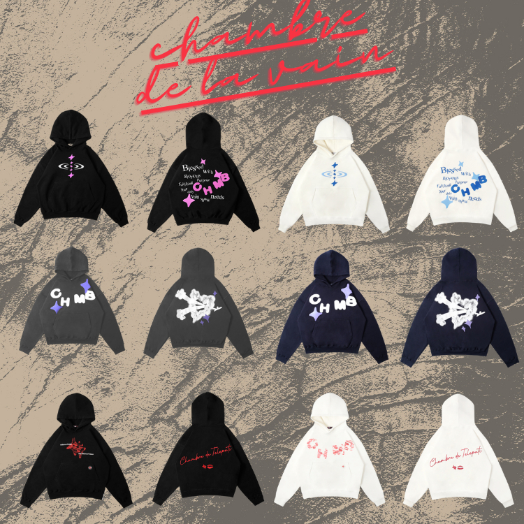 Hoodie CHMB Blessed White/Hoodie Blessed Black/CHMB Shoting Love/CHMB Beds Star