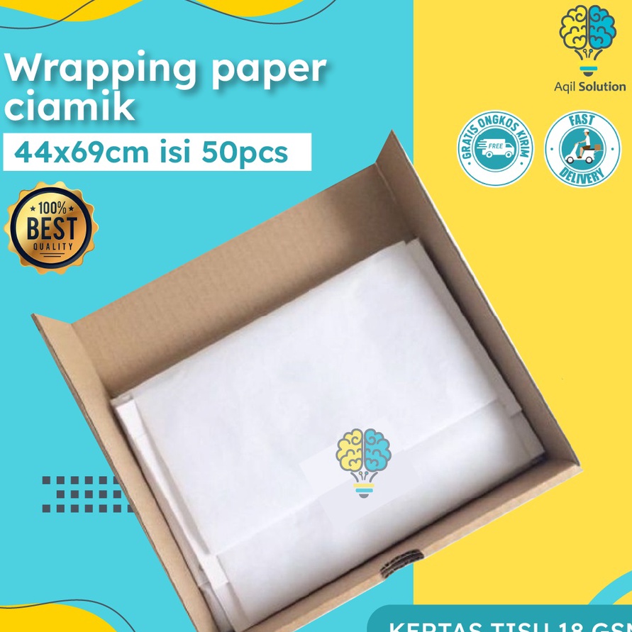 

KI3 43x68cm 5pcs Kes tisu 18gsm jumbo Packaging baju tassepatudompet dll