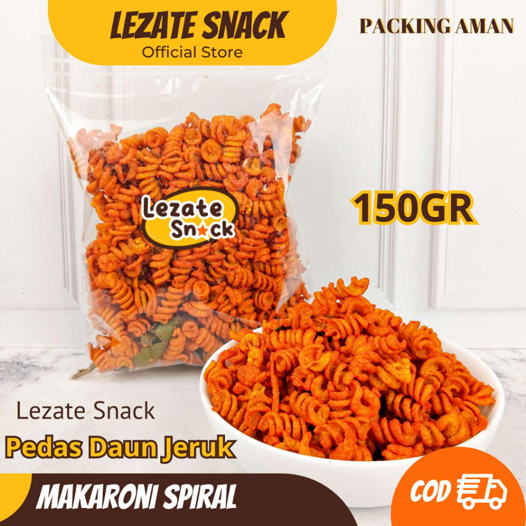 

Makaroni Bantet Spiral 150GR Pedas Daun Jeruk Kiloan Murah Enak / Makaroni Spiral Makaroni Ulir Food Noodles