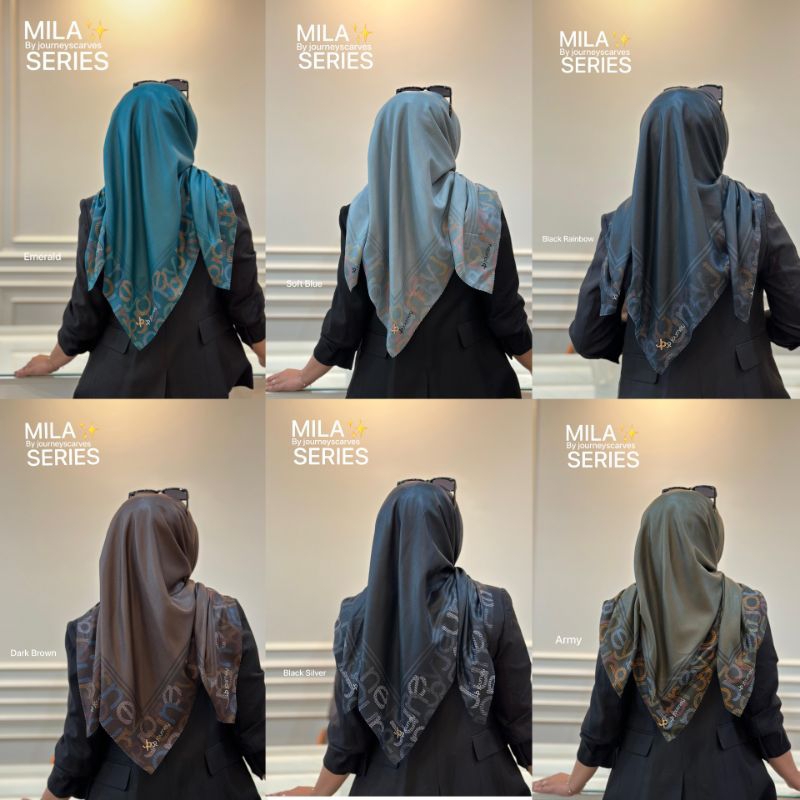 Journey scarves - Hijab segi empat journey Milla series original Journey scarves