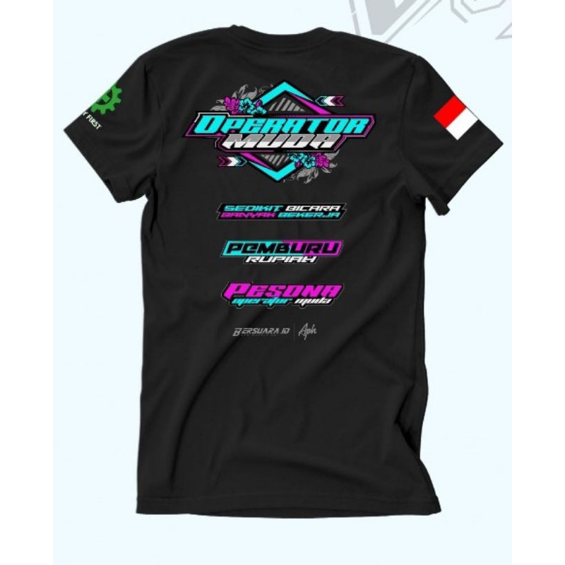 Kaos Operator Muda / Baju T-shirt Operator Muda Pemburu Rupiah