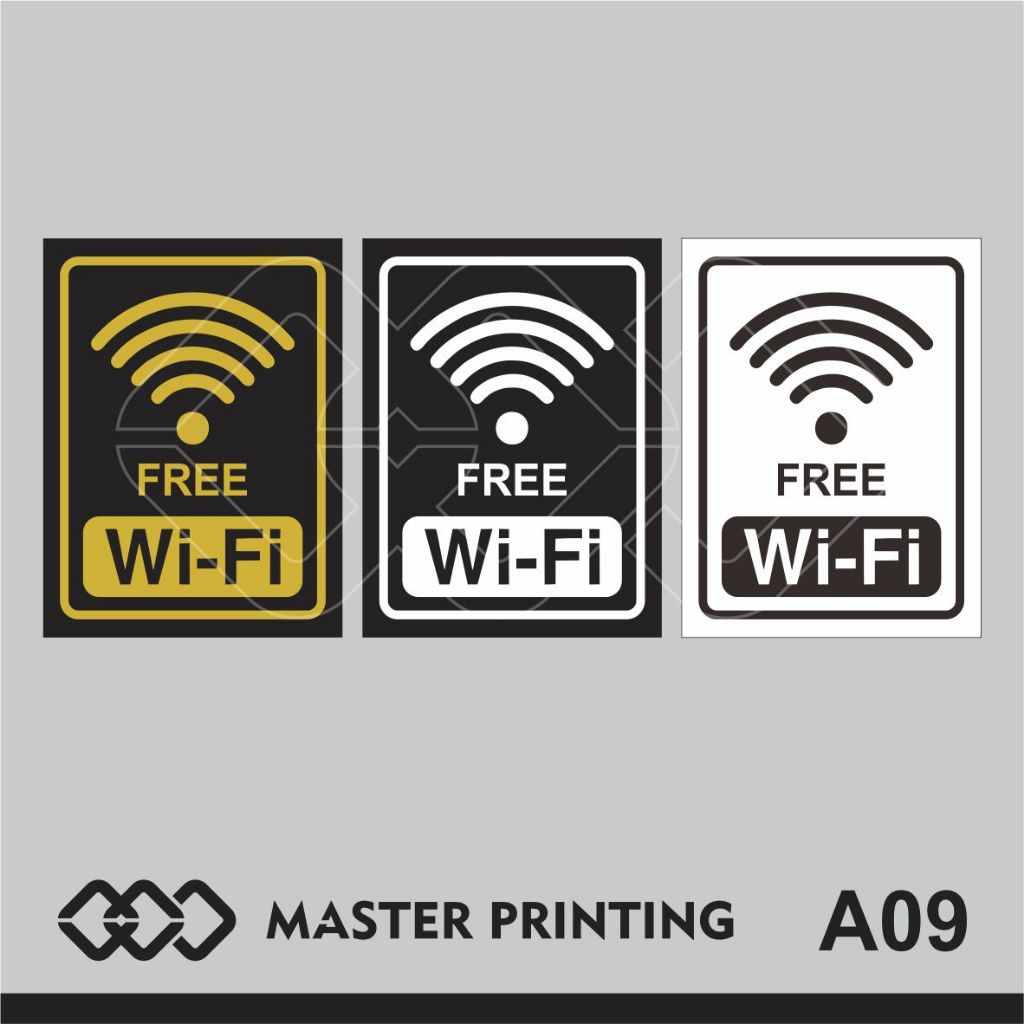 

A09 - Acrylic Sign, Stiker Akrilik Free WiFi, Tahan Air, Tidak Pudar, Termurah, dan Bisa Custom