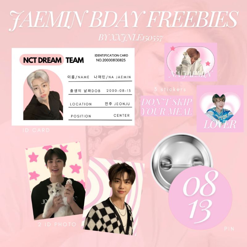 freebies na jaemin birthday kit