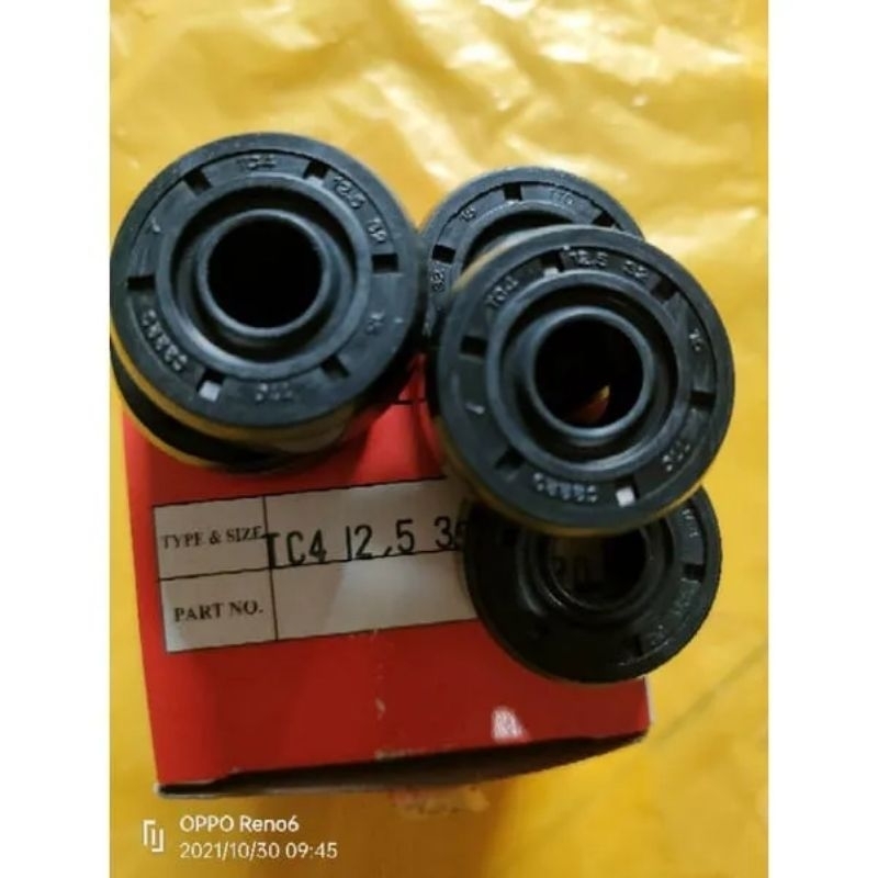( 1Pc ) Oil Seal Shock Belakang Shock Variasi Motor Moped (Bebek) Matic Yosimura DBS GAZI Red It GP 