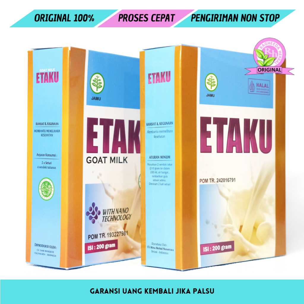 

Walatra Etaku Goat Milk Asli - Susu Kambing Etawa Herbal Original - Aman Sudah HALAL MUI dan BPOM RI