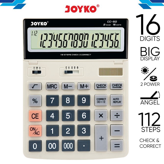 

KODE U89I Calculator Kalkulator Joyko CC5 16 Digits