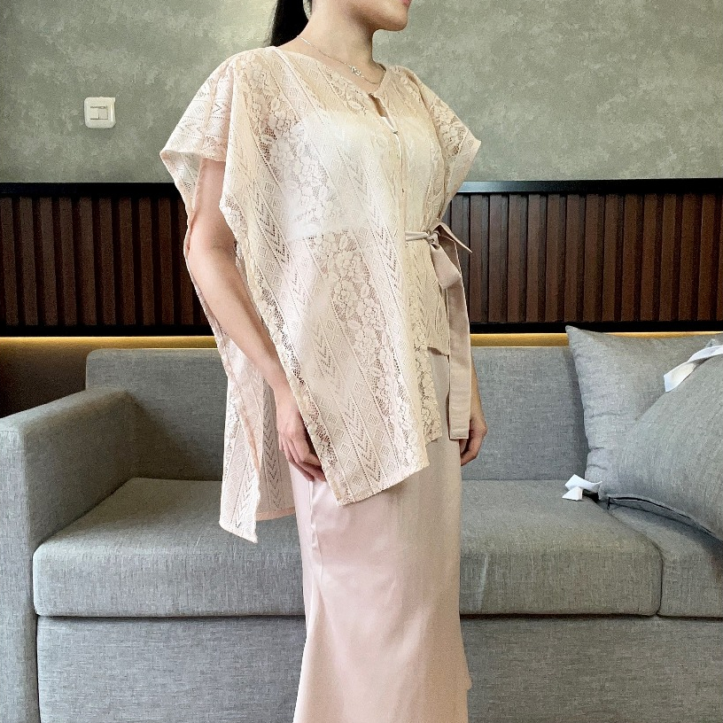 FREE ONGKIR LENATA JOEY LACE DRESS OUTER / DRESS OUTER PESTA / DRESS OUTER BRUKAT LACE / BAJU PESTA