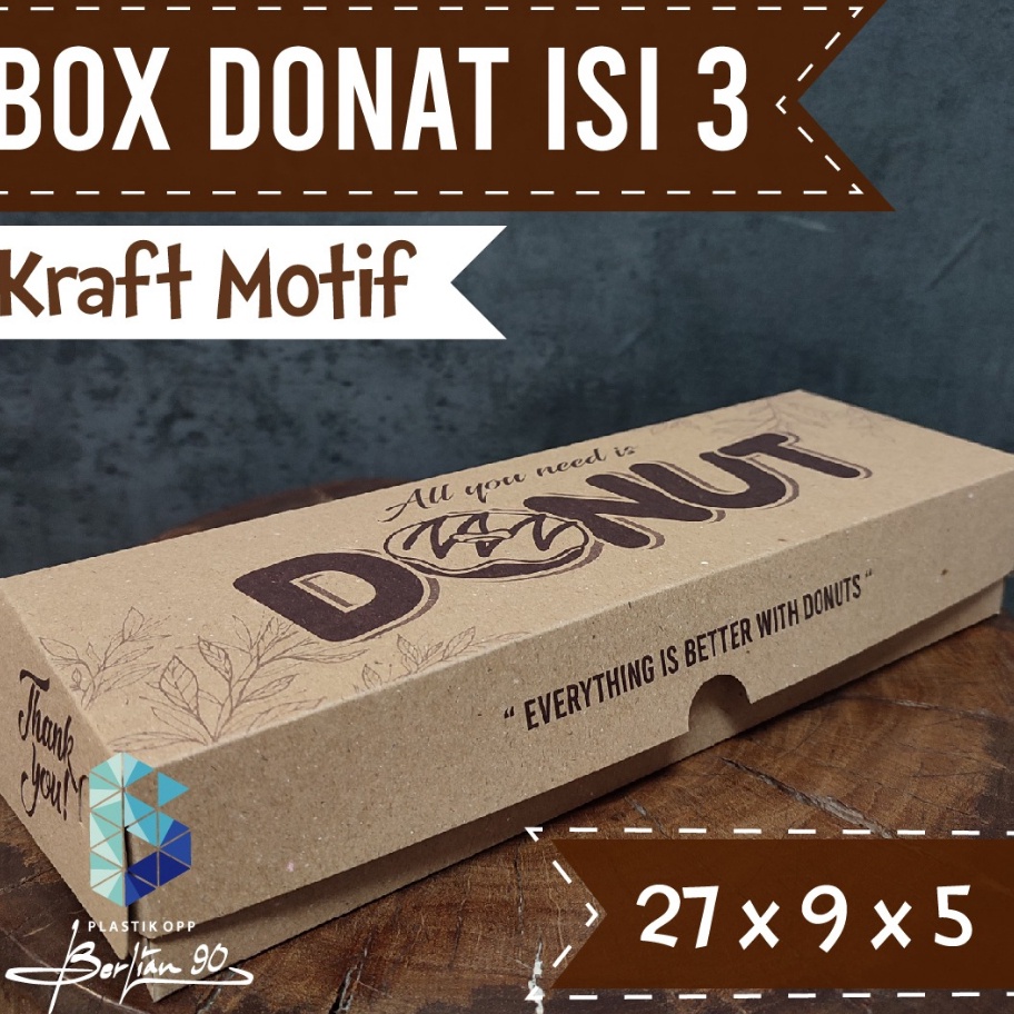 

Grosir Dus Kardus Box Kotak Donat Isi 3 Motif Kraft Uk 27x9x5 cm Isi 5 Pcs Mika Kes Donat isi 3 isi 5 pcs Dus Donut isi 3 Dus Brownies