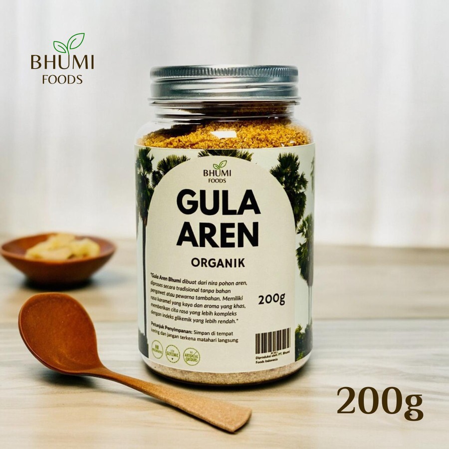 

Bhumi Foods Gula Aren Semut Organik 200g - Organic Arenga Palm Sugar