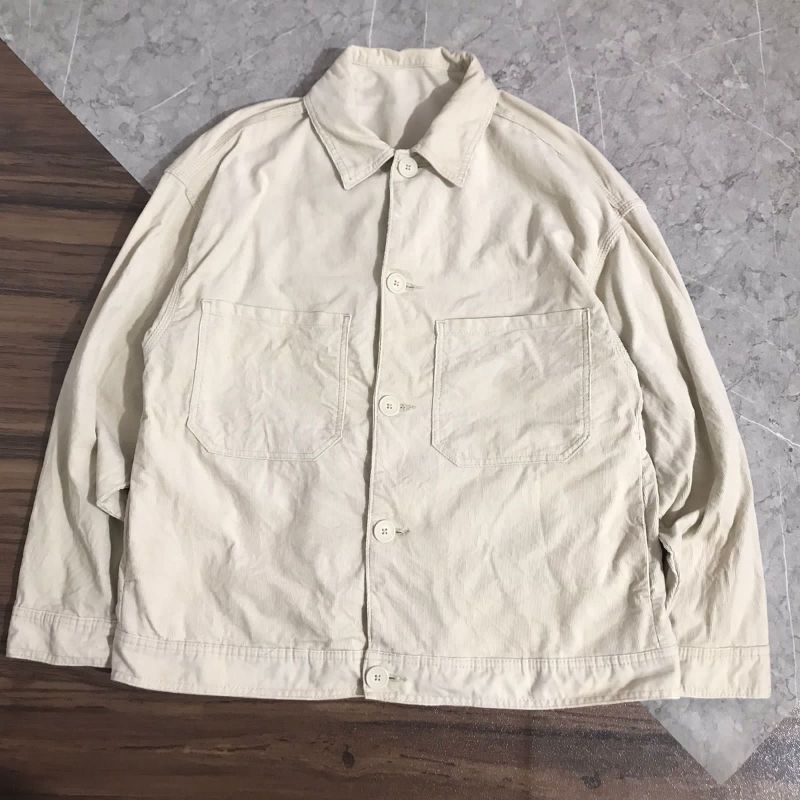 jaket GU Corduroy pocket size L second bekas preloved