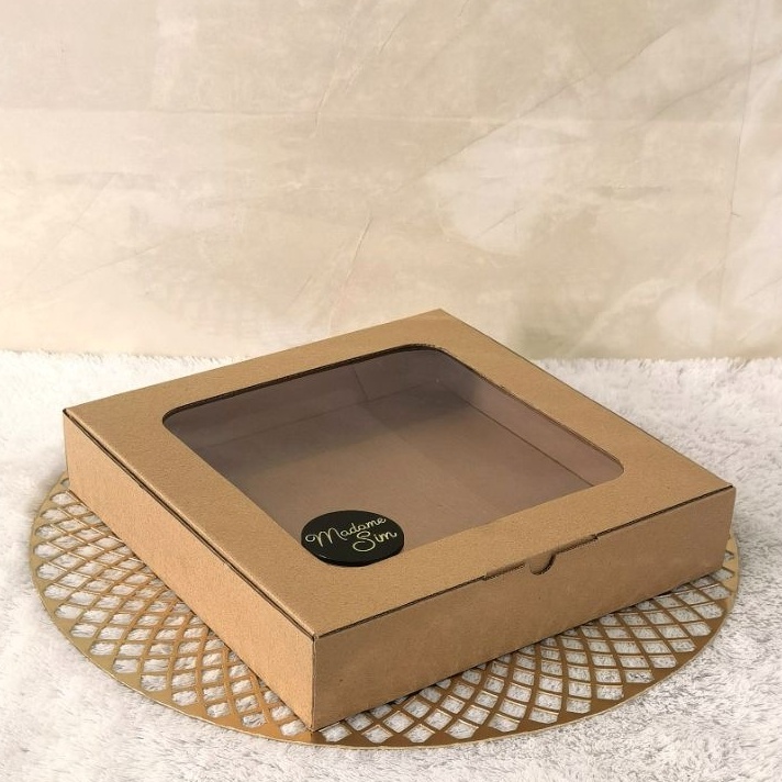 

FG2 BOX PIZZA KOTAK ROTI DUS COOKIES 25x25x5 JENDELA ISI 1 PCS