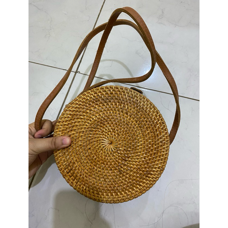 Preloved tas rotan asli jogja