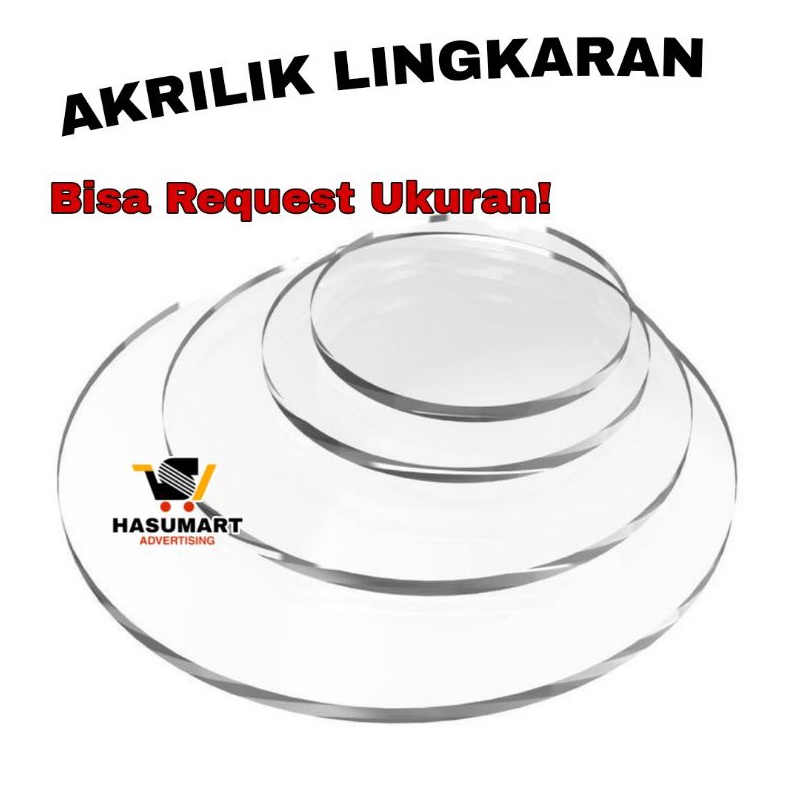

KODE D56W Akrilik bulat 6cm Akrilik lingkaran Acrylic Lembaran