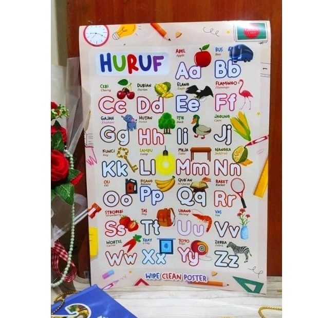 

Poster Edukasi Huruf Alfabet WIPE & CLEAN ARShoop Samarinda