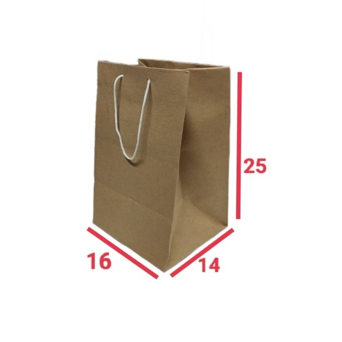 

Top isi 12 paper bag coklat toples ukuran 16x25x14