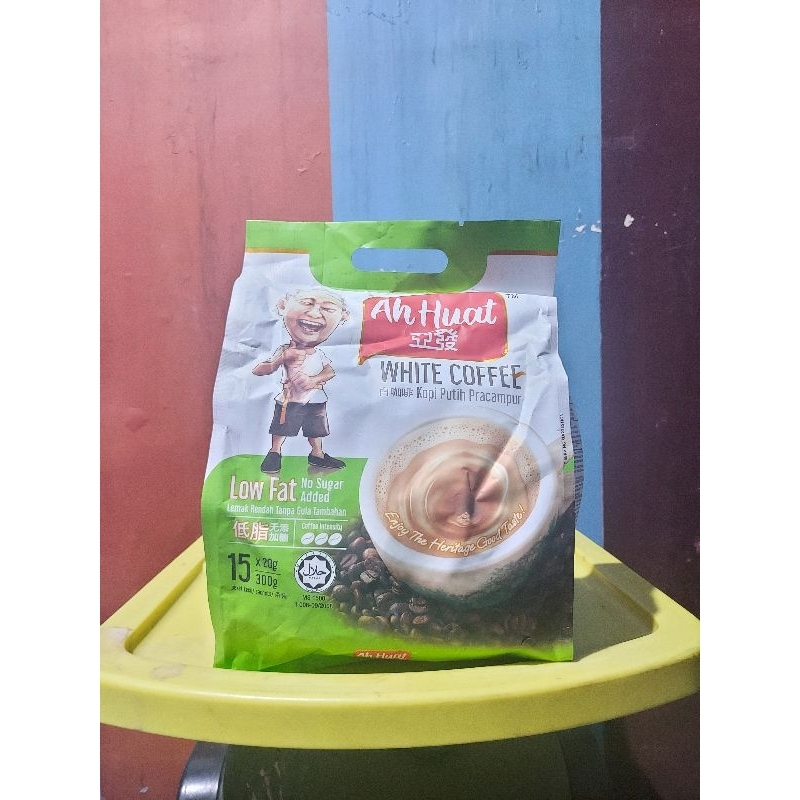 

Ah Huat White Coffee Low Fat Ahhuat White Coffee tanpa gula (15x20gram)