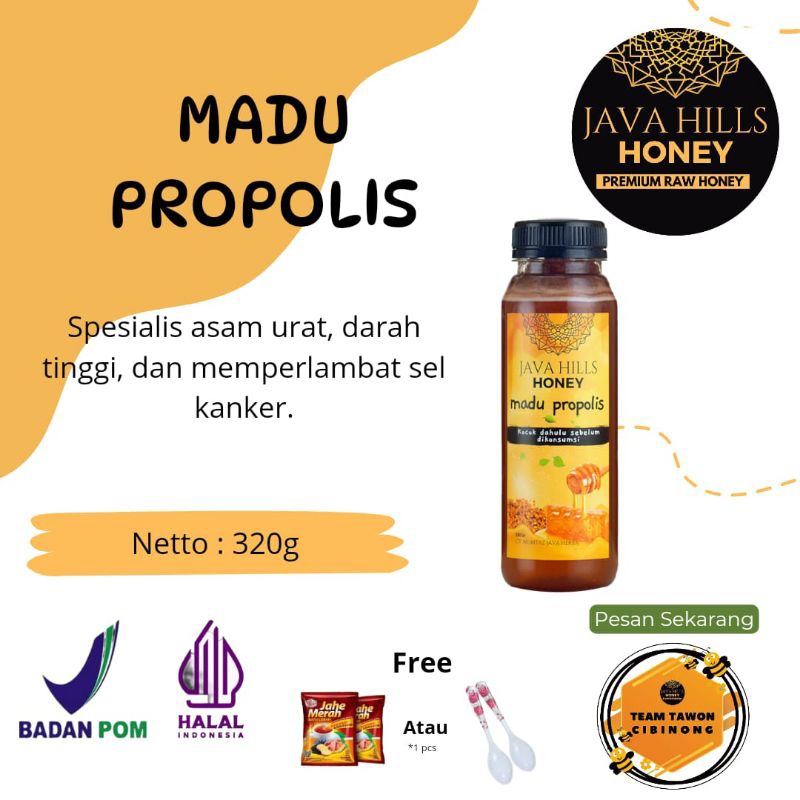 

MADU PROPOLIS JAVA HILLS HONEY 100% ASLI
