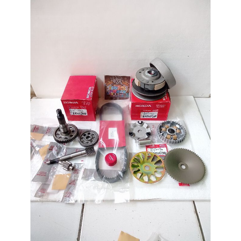 PAKET FULL SET CVT+GIGI RASIO HONDA BEAT KARBU SCOOPY KARBU SPACY KARBU KODE-KVY