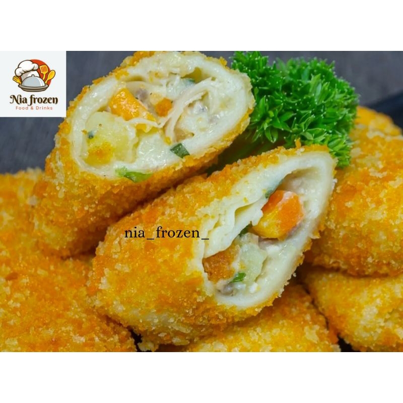 

RISOL RAGOUT frozen daging sapi/ayam wortel kentang