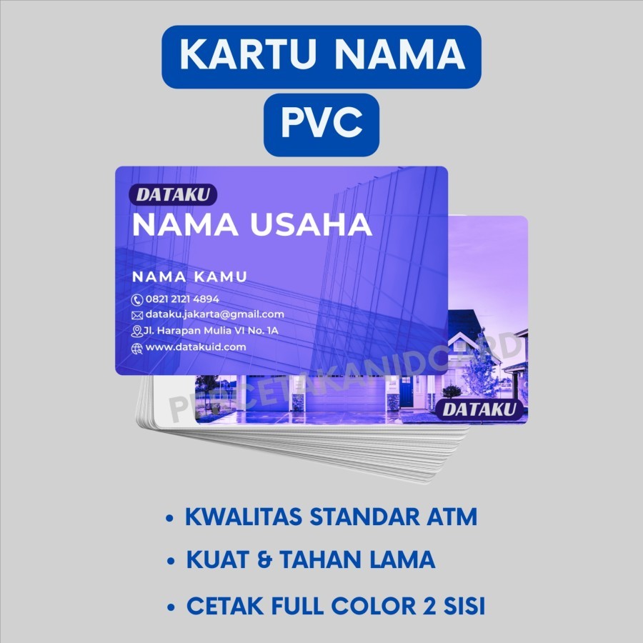 

Kartu Nama PVC / Kartu Nama Tahan Air & Luntur