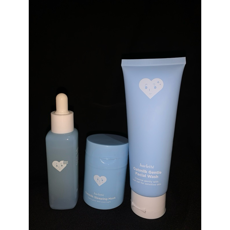 PRELOVED HARLETTE FACIAL WASH , SERUM , SLEEPING MASK