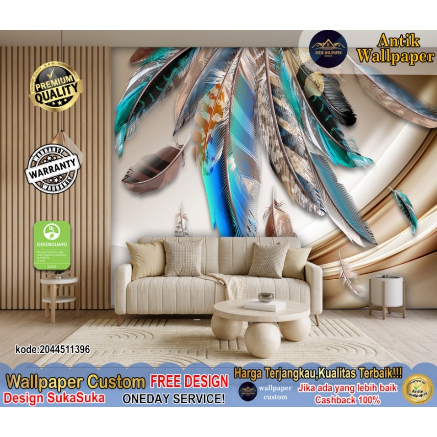 Wallpaper Custom Tema 3D Mural | Wallpaper Ruang Tamu | Wallpaper 3D Mural