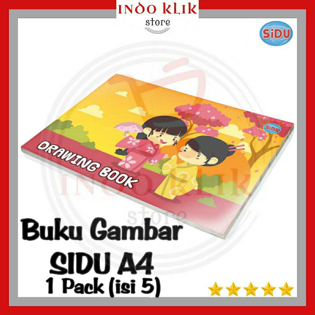 

Buku Gambar Sidu A4 / Drwaing Book Sidu A 4 / Buku Sketsa / Buku gambar Siswa TK SD SMP SMA