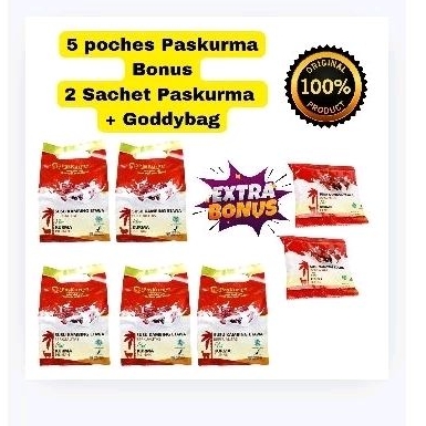 

PasKurma 5 poches GRATIS 2 Sachet Susu Kambing Paskurma PAKET HEMAT
