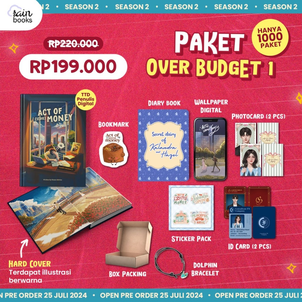 Novel Act Of Money & Act Of (Zero) Money - Dinda Delvira - Rainbook Publishing