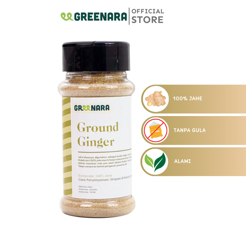 

Greenara - Jahe Bubuk 50gr / Ground Ginger