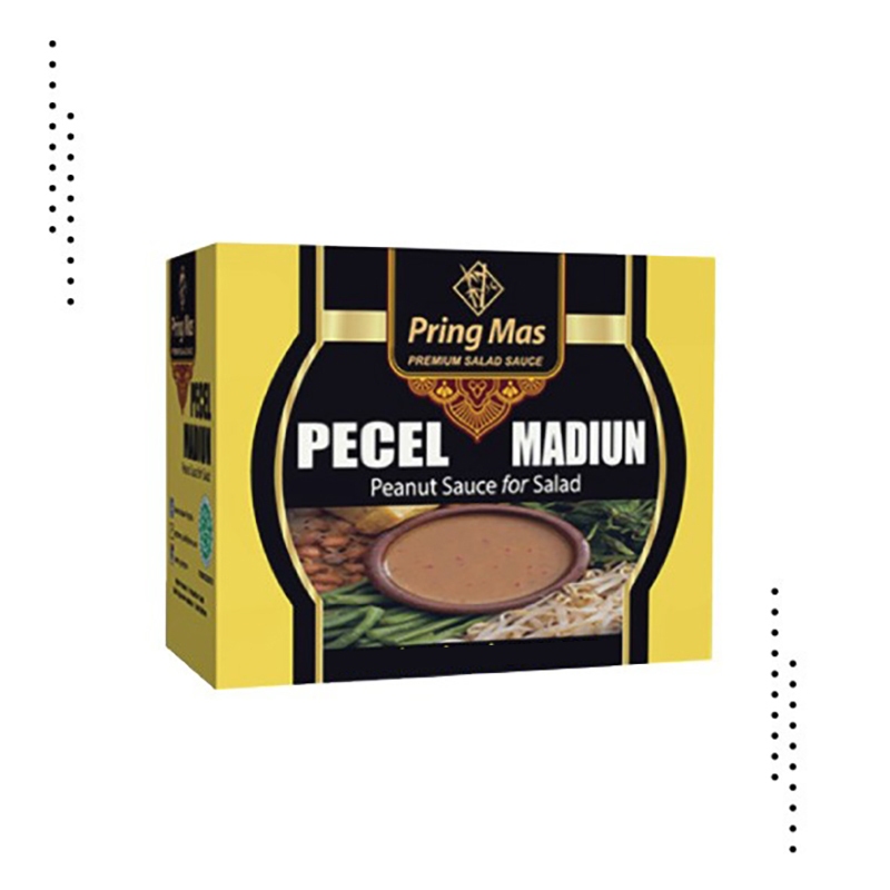 Tchome Pringmas Saos Kacang Pecel Pedas 200gr saus Bumbu Makanan Instant bumbu masak enak Tanpa MSG