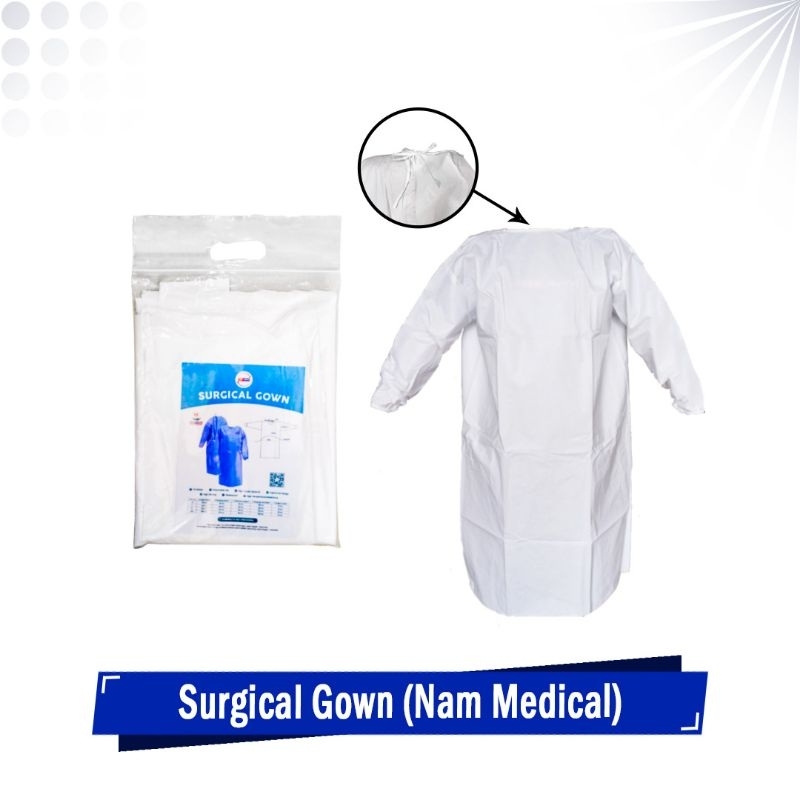 Baju Operasi Non Steril Surgical Gown APD Non Woven Nam Medical