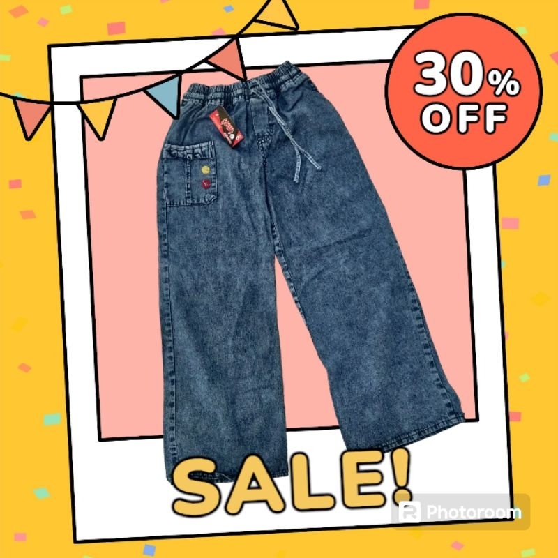 Kulot jeans anak umur 9 -11 tahun