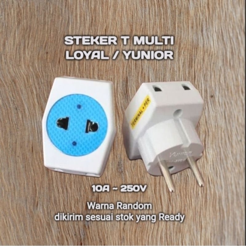 Steker T Multi / Colokan T Stop Kontak Loyal Yunior