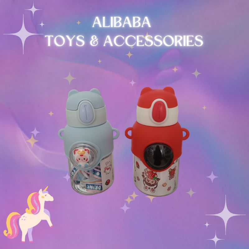 Botol Minum Anak Karakter / Botol Minum Anak Tali Sedotan
