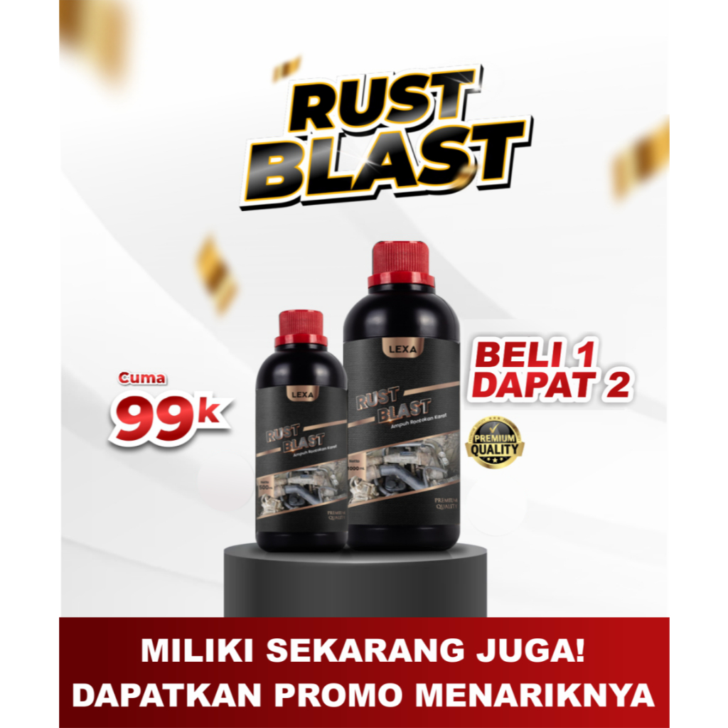 Penghilang Karat Dan Kerak Pada Besi Alumunium Chrome - Rust Blast | PENGHILANG KARAT KERAK LOGAM BE