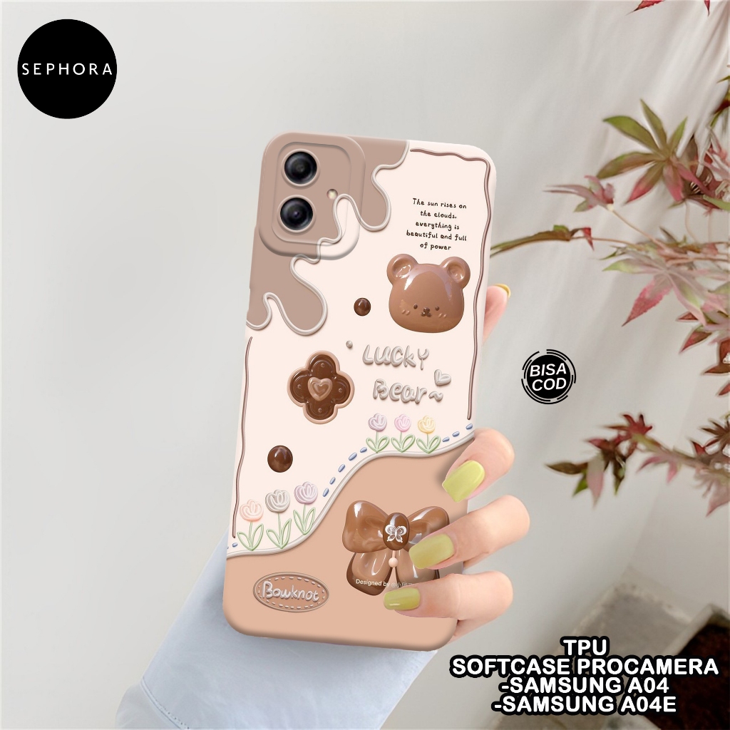 SEPHORA Case Samsung A04 / A04E - Fashion Case Lucu - Softcase Samsung A04 / A04E - Case Pro Camera 