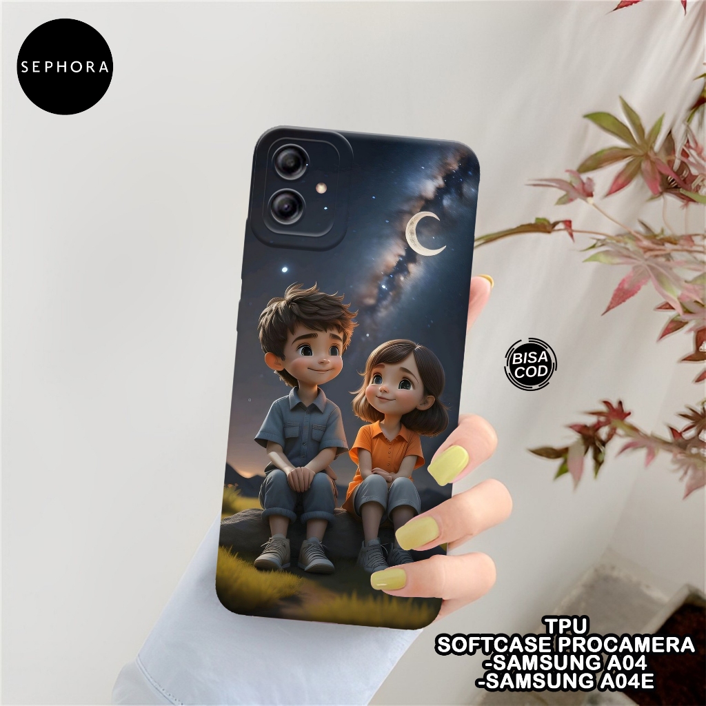 SEPHORA Case Samsung A04 / A04E - Fashion Case Cartoon - Softcase Samsung A04 / A04E - Case Pro Came