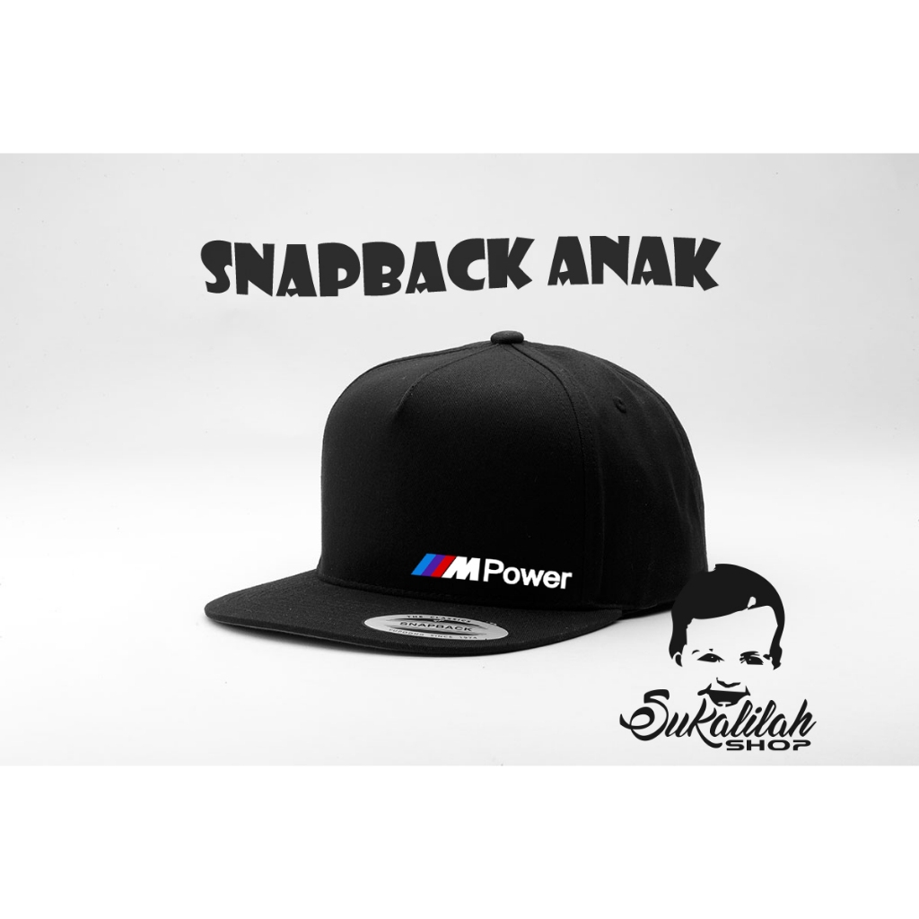 Topi snapback Anak unisex sport bmw m power 01