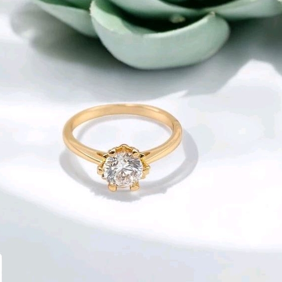 Xuping Cincin Solitaire Cincin Kasual Wanita 5151