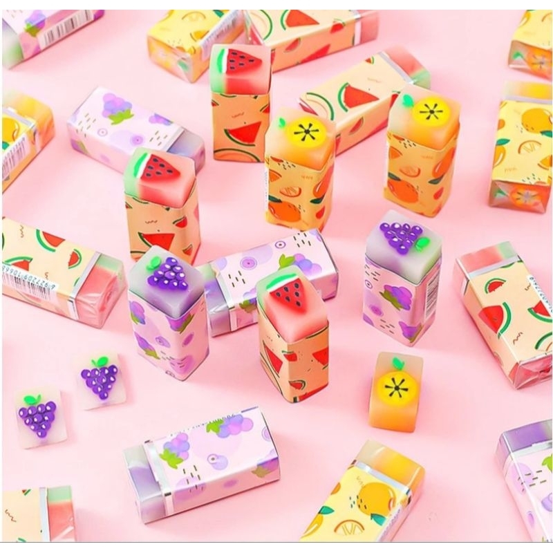 

Penghapus Fruit Lucu / Penghapus Pensil Motif Buah Fruits Eraser /