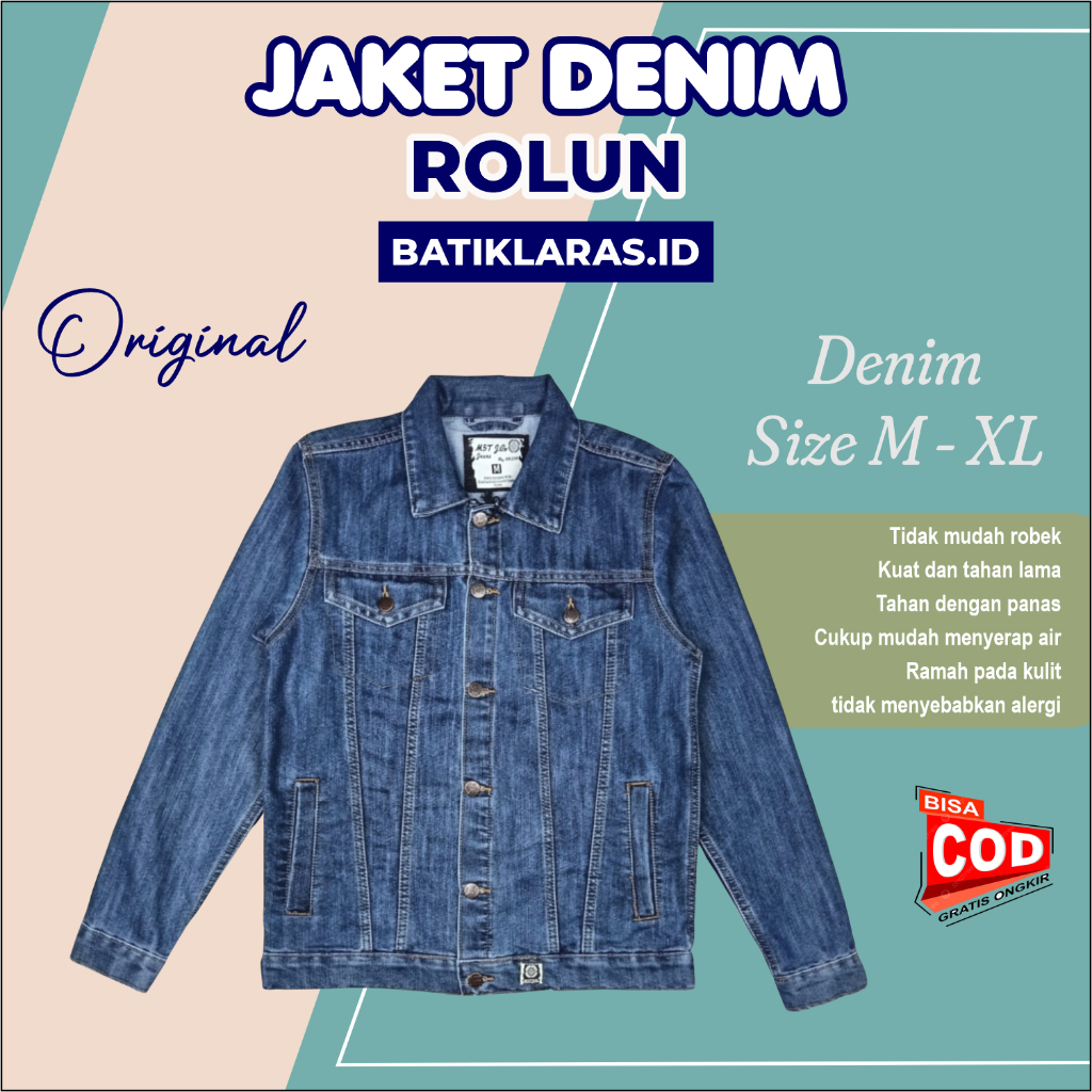 Rolun Jaket Jeans  Denim JK0537